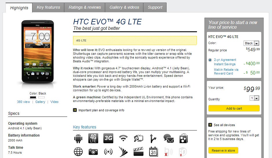 HTC EVO 4G LTE might receive Android 4.1 update today