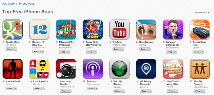 Google Maps surges to the top spot on Apple App Store&#039;s free app list in just 7 hours