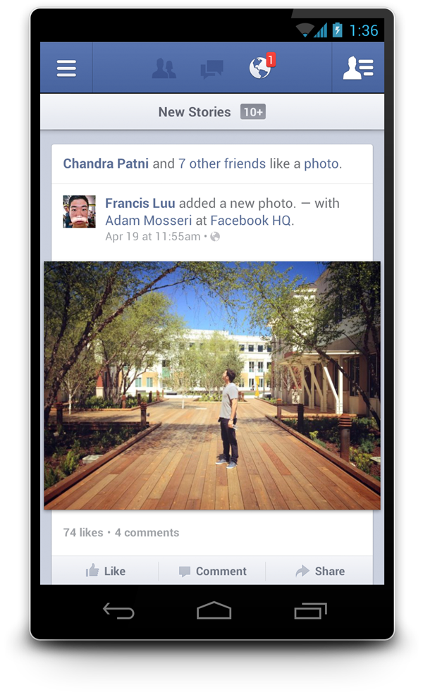 Facebook native Android app now live and twice as fast