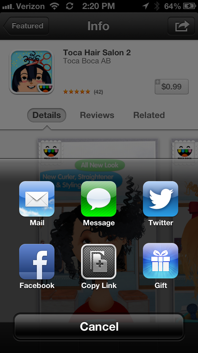 Gifting apps returns to iOS 6 App Store
