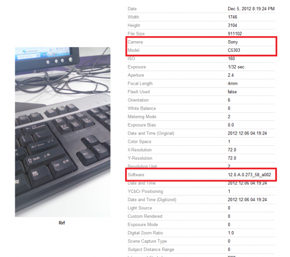 This picture on Picasa revealed the Sony HuaShan - Mid-range Sony "HuaShan" tipped for 2013
