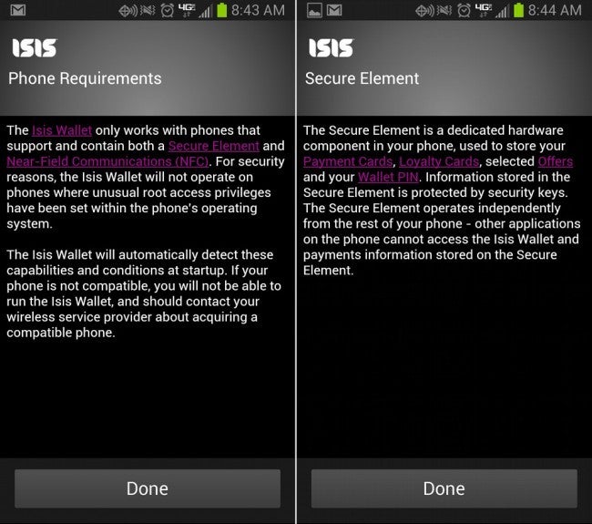 Isis Mobile Wallet is A-OK to use the secure element on your Verizon device, but Google Wallet is not. - Verizon’s Isis mobile payment app reveals double standard