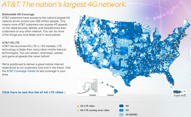 Instead of a Christmas tree, AT&amp;T lights up 4G LTE in 15 markets