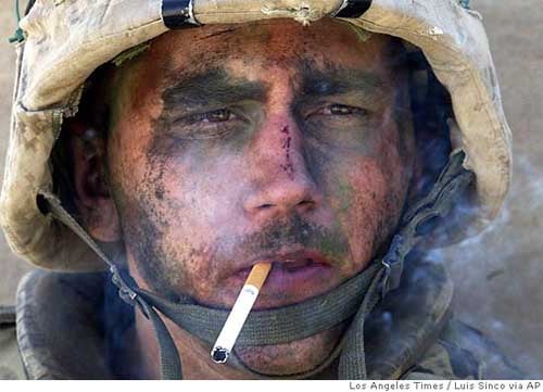 This famous picture was taken during the Battle of Fallujah in Iraq - Applications that help military veterans