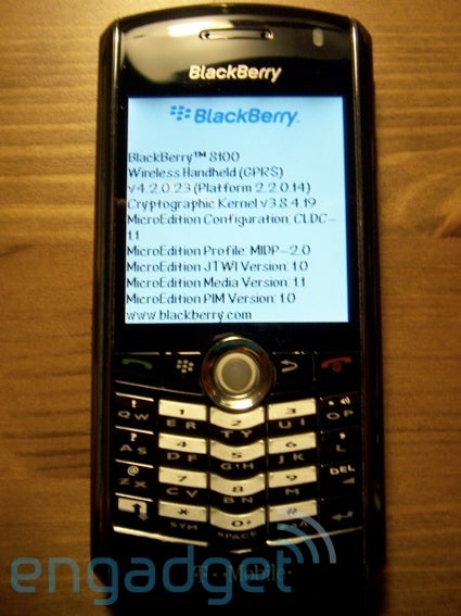 New RIM device - Blackberry 8100