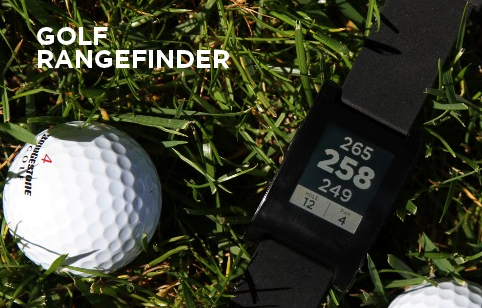 Pebble works with a number of apps, including a rangefinder for Golf - FCC gets timely visit from the Pebble smartwatch