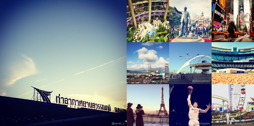  Pictures of the Instagram Top Ten most photographed sites for 2012 - What were the most popular places to shoot an Instagram picture in 2012?