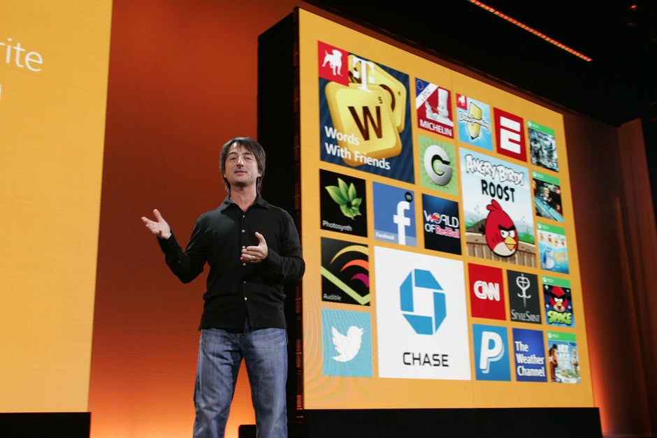 Live Apps being demonstrated - Brix: Windows Phone Store doubled in size during 2012; average Windows Phone user has 54 apps