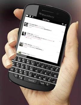 Earlier leaked picture of the BlackBerry Z10 - Pictures of the new BlackBerry X10, with a physical QWERTY, appear