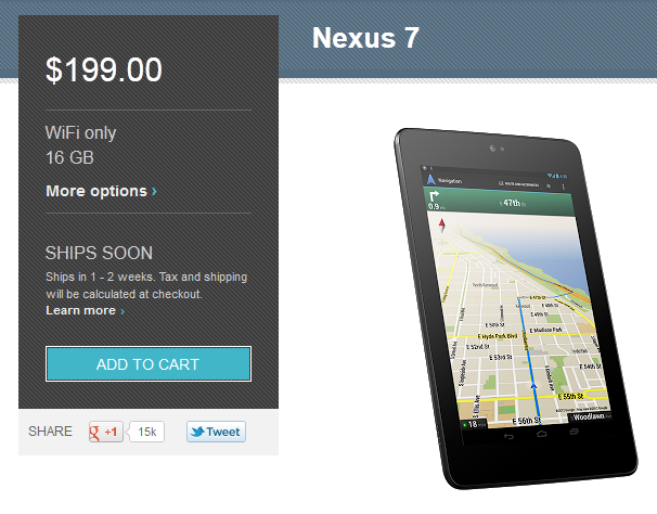 The Google Nexus 7 is back on sale at the Google Play Store - The Google Nexus 7 is back on sale at Google Play Store