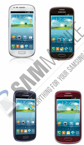 The complete set of colors expected to be soon available for the Samsung Galaxy S III mini - Check out these leaked renders for the new Samsung Galaxy S III mini colors