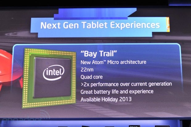 Intel Atom &quot;Bay Trail&quot; quad-core processor is now official, coming in late 2013 - Bay Trail Atom processor by Intel is announced – quad-core power for tablet use