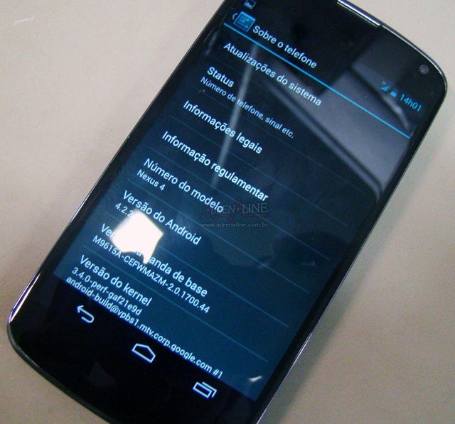 Brazilian Nexus 4 shipments pop up with Android 4.2.2