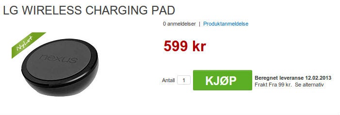 Nexus 4 Wireless Charging Orb may be coming next month