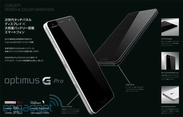 Alleged Optimus G sequel G Pro specs leak again, this time with picture and dimensions