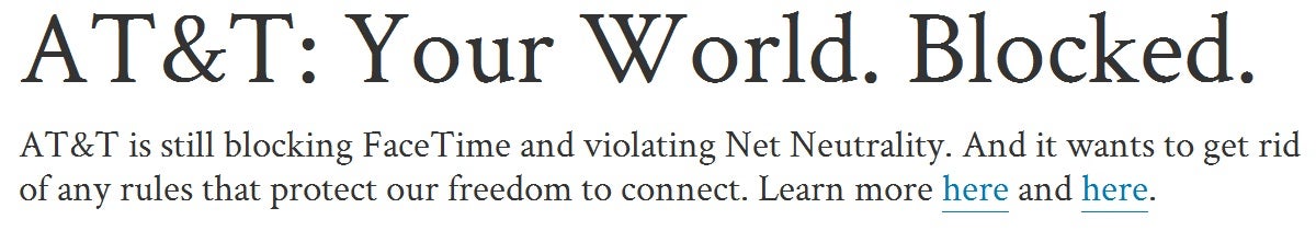 AT&amp;T still under fire despite loosened FaceTime restrictions