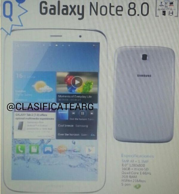 Samsung Galaxy Note 8.0 image leaks, but we doubt it’s the real thing