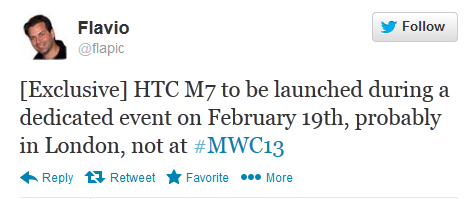 Will the HTC M7 be introduced a few days before MWC? - HTC M7 introduction might be sooner than you think