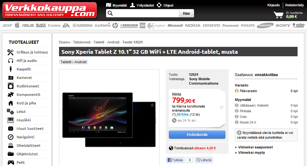 Sony Xperia Tablet Z starts globetrotting, up for preorder in Europe