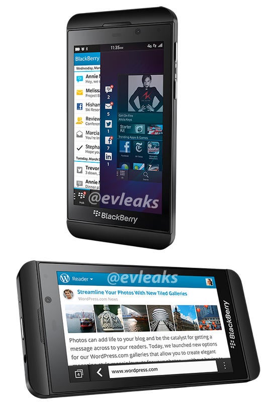 RIM Blackberry Z10 press images leak out, looks like the real thing