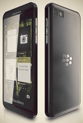 Rendering of the leaked BlackBerry Z10 phone - Stay tuned: BlackBerry 10 launch