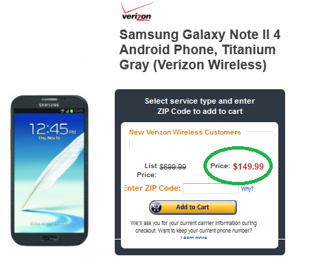 samsung note 2 amazon