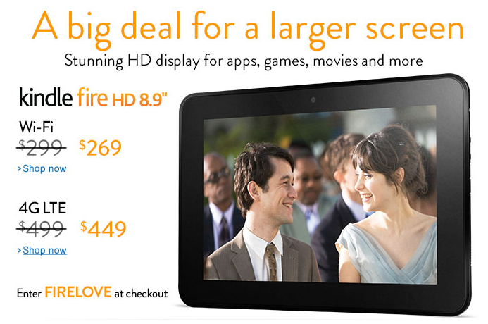 Amazon cuts the price on two of its own tablets - Amazon cuts the price of its two Amazon Kindle Fire HD 8.9 tablets