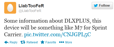 This tweet suggests that the HTC DROID DNA sequel is the HTC M7 - HTC DROID DNA sequel, possibly the HTC M7, rumored to head to Verizon