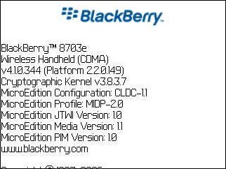 Verizon Blackberry 8703e live photos