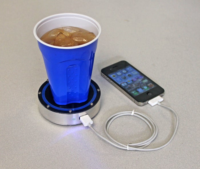 A cold soda can recharge your Apple iPhone - The Puck uses heat transfer to charge your handset