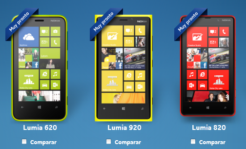 These three handsets are expected to come to Mexico - Nokia Lumia's Windows Phone 8 line is heading to Mexico?