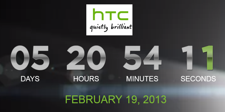  The HTC countdown timer ticks toward the HTC One introduction - HTC countdown timer clicks down toward HTC One introduction on February 19th