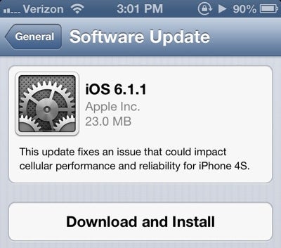 iOS 6.1.1 appears to cut battery life and makes the Apple iPhone 4S run hot - Apple iPhone 4S users say iOS 6.1.1 causes battery drain