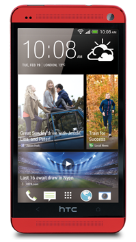 HTC One will also be available in red