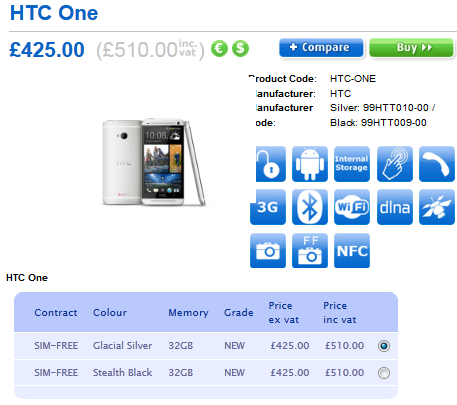 Pre-order the HTC One from Clove - Pre-order the HTC One SIM free in the U.K.; phone expected to ship March 15th