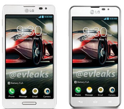 LG Optimus F7 (on the left) and Optimus F5 - The F-series: LG Optimus F7 and Optimus F5 picture appears ahead of MWC