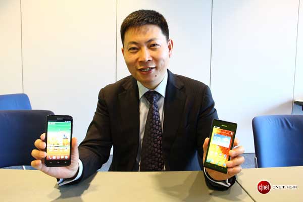 Huawei&#039;s Richard Yu - Huawei Ascend P2 to have 4.7 inch, 720p screen