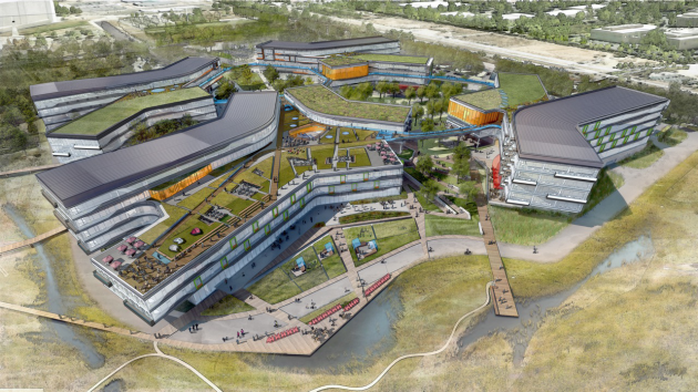 Google shows off the plans for a new 1.1-million-square-foot &quot;Bay View&quot; campus