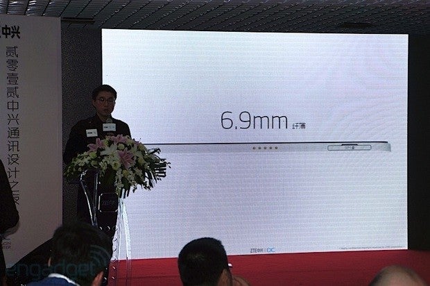 The ZTE Grand S is just 6.9mm thick - ZTE Grand S to have reasonable price in China, says executive