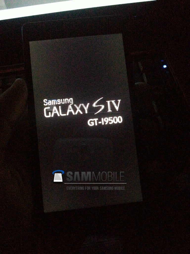 Is this the boot screen for the Samsung Galaxy S IV? - Report: Samsung Galaxy S IV to have Qualcomm Snapdragon 600 inside; boot screen leaks