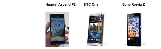 Huawei Ascend P2 vs HTC One vs Sony Xperia Z: spec comparison