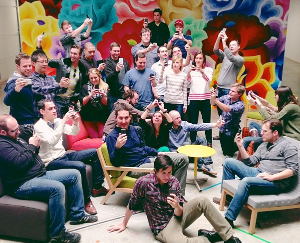 The Instagram team celebrates 100 million users - Instagram hits 100 million active users per month