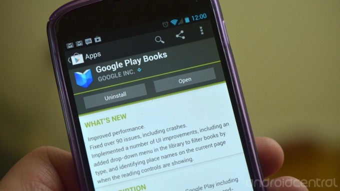 Google Play Books has an update - Google Play Books gets update to fix 90 issues, improve the UI and support India