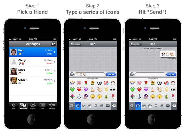 Setting up TeleSound is a snap - Send sound emojis on your Apple iPhone or Android handset with Kickstarter project TeleSound