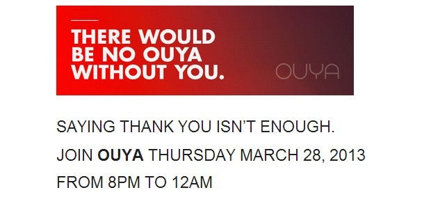 OUYA to have a launch event in San Francisco on March 28th