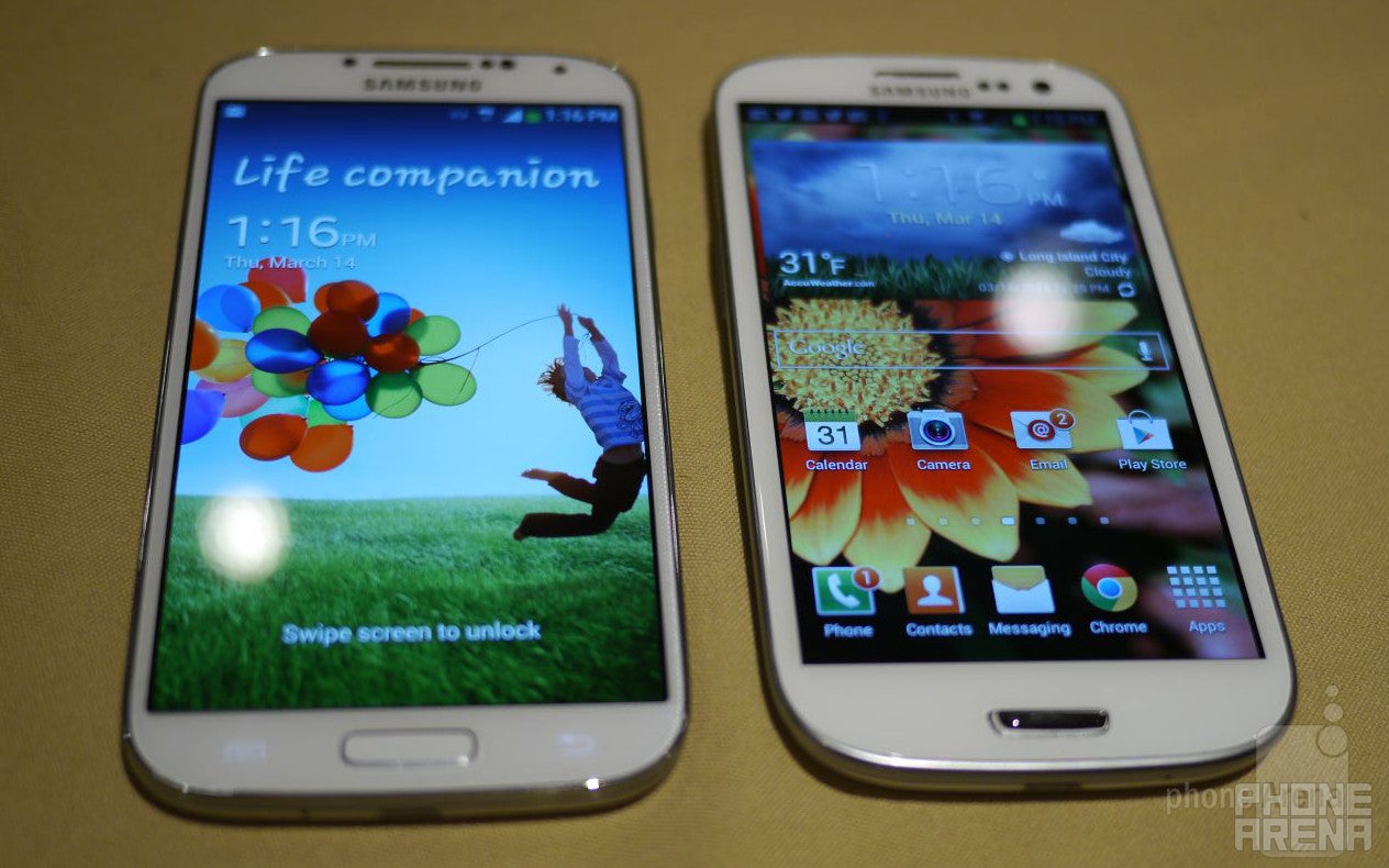 Samsung Galaxy S 4 vs Samsung Galaxy S III: first look