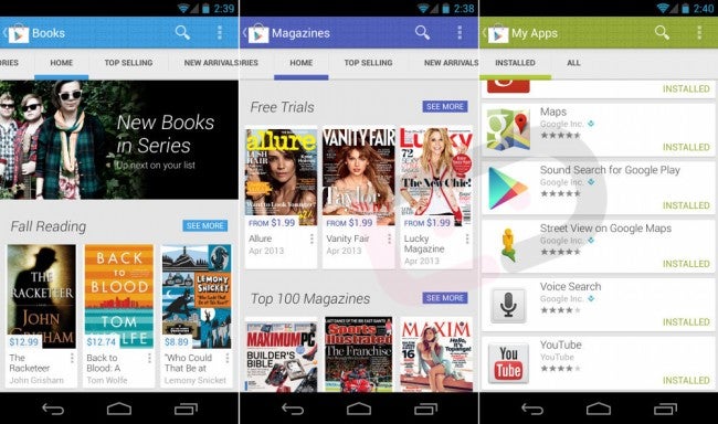 Leaked screenshots of the new Google Play app - New 4.0 version of Google Play app leaks