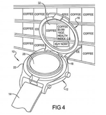 Google&#039;s patent application shows coffee prices being checked using a smart watch - Three&#039;s a crowd: Google said to be working on an Android smartwatch