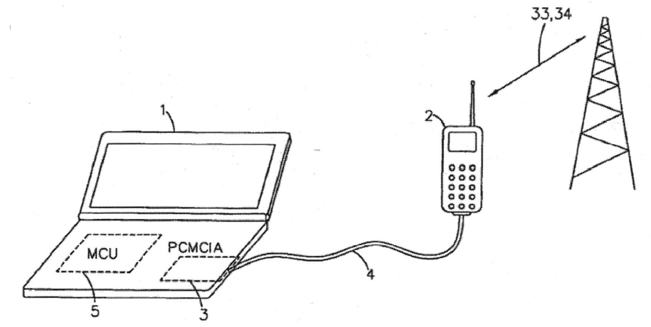 Diagram from Nokia's patent - Judge's ruling on patent interpretation could lead to a ban on Android tethering