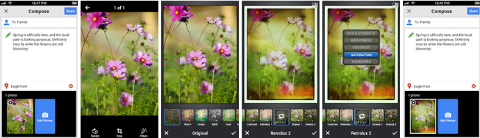 The iOS update brings Snapseed basics to the app - Google+ updated for iOS and Android with new features for both platforms